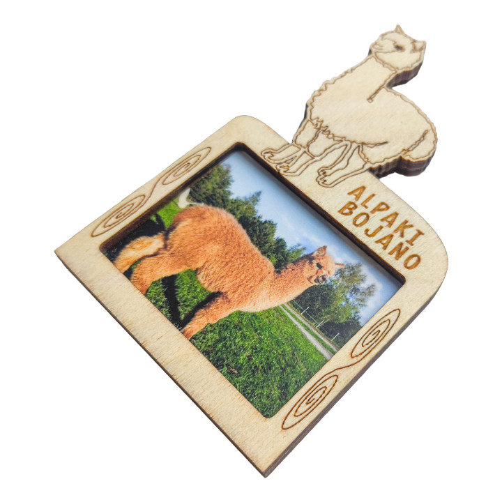 FotoMagnes Alpaka – Personalizowany Magnes ze Zdjęciem