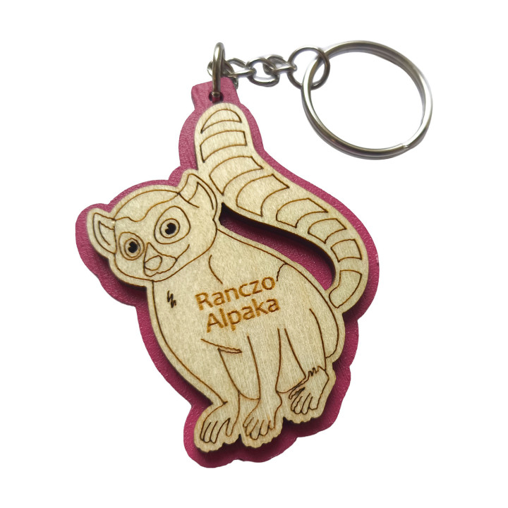 Brelok Lemur – Personalizowany Brelok z Grawerem | SuperPamiątki