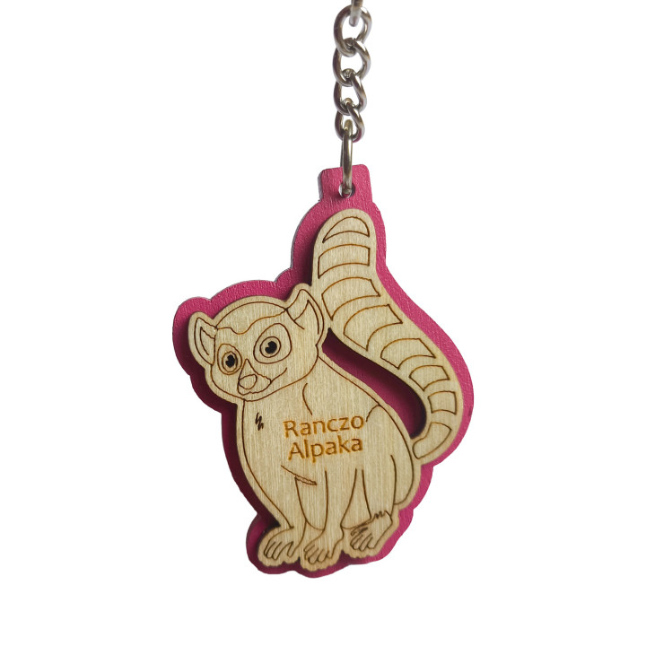 Brelok Lemur – Personalizowany Brelok z Grawerem | SuperPamiątki